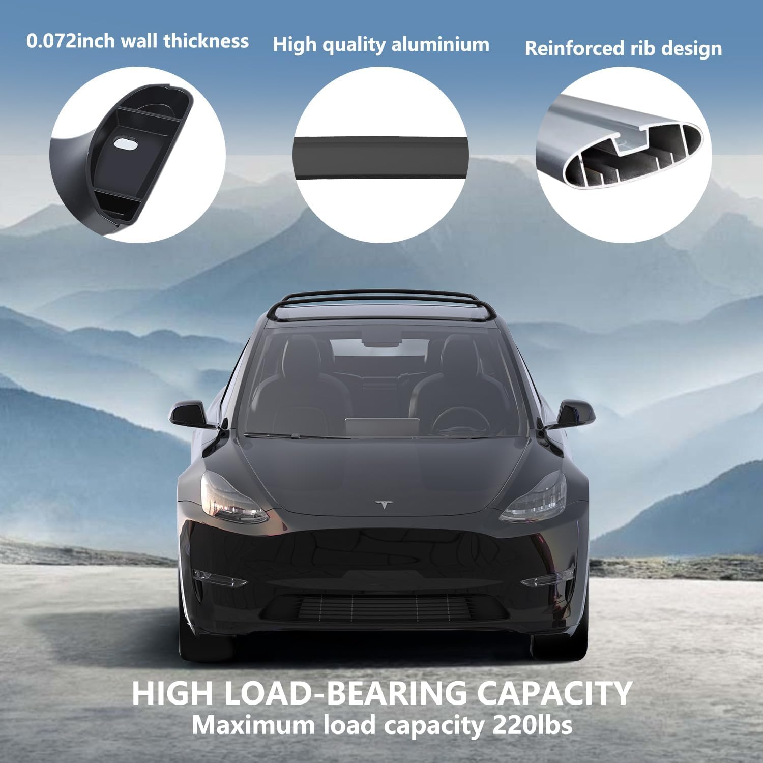 Amazon.com: ThinSGO Noiseless Lockable Roof Rack Cross Bar for